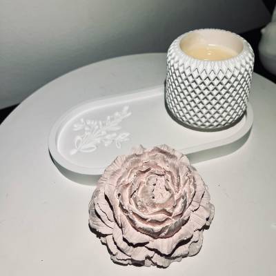 Βάζακι Διακόσμησης – Κερί ή Φυτό με Ανάγλυφη Υφή