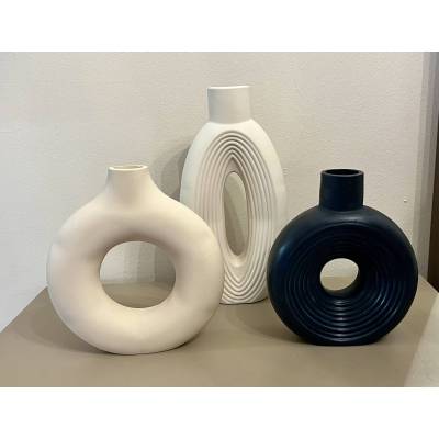 Διακοσμητικό Βάζο Sculptural Oval από Σκόνη Πορσελάνης | Χειροποίητο Διακοσμητικό Βάζο Sculptural Oval από Σκόνη Πορσελάνης | Χειροποίητο