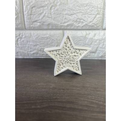Ανάγλυφο Αστέρι με Δαντέλα – Γούρι & Διακοσμητικό