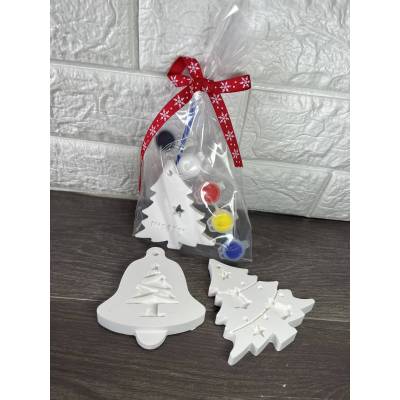 Χριστουγεννιάτικο Σετ Ζωγραφικής – Στολίδια από Σκόνη Πορσελάνης | V by V