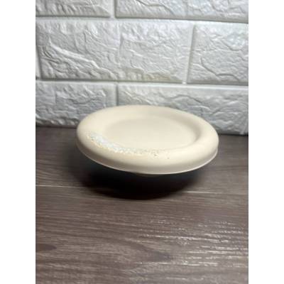 Χειροποίητο διακοσμητικό δισκάκι bubble με πόδι από σκόνη πορσελάνης