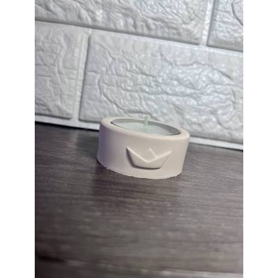 Μπομπονιέρα Κηροπήγιο με Επιλογή Σχεδίου | Χειροποίητη από Σκόνη Πορσελάνης