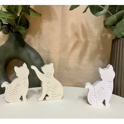 Μπομπονιέρα Γατάκι από Σκόνη Πορσελάνης | Χειροποίητη