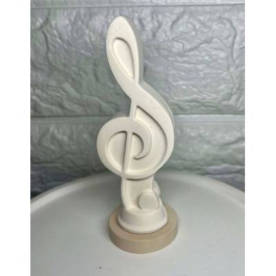 Διακοσμητικό Κλειδί του Σολ από Ρητίνη | Χειροποίητο Minimal