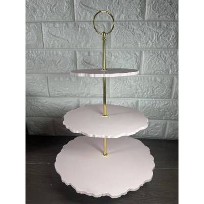 Τριώροφο Stand Διακόσμησης για Βάπτιση & Candy Bar | Minimal Elegant