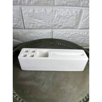 Διακοσμητικό Organizer Γραφείου από Ρητίνη Πορσελάνης με Θέση Κινητού