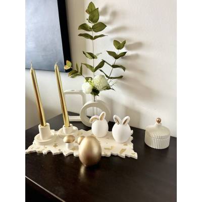 Χειροποίητα κηροπήγια σε δύο μεγέθη – V by V